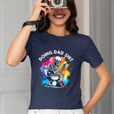 Conception de sublimation de toilettes squelette drôle, T-shirt tendance pour la fête des pères